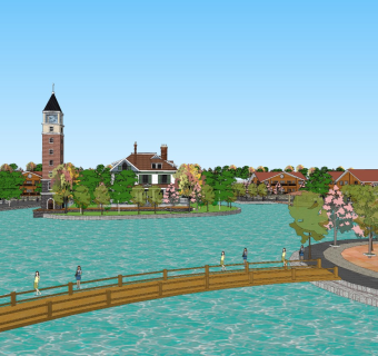 美式多层办公楼 企业总部